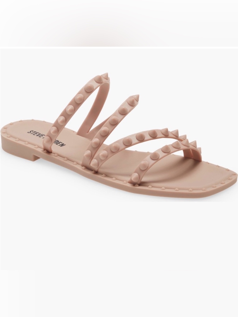 Steve Madden Skylar- J Pyramid-Stud Strappy Slide Sandal
